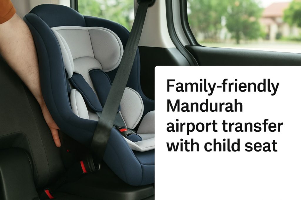 Child seat setup Mandurah airport transfers Get Ya There