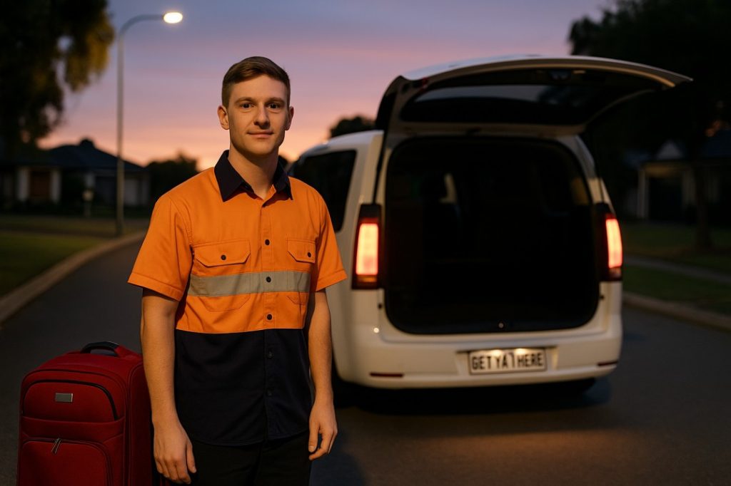 FIFO worker early morning airport transfer from Mandurah