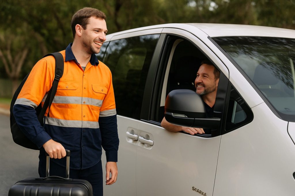 FIFO passenger ready for reliable Mandurah airport transfer