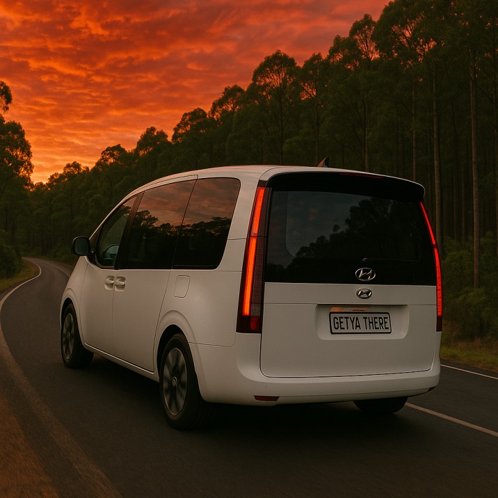 get ya there van doing a south west airport transfer to perth airport