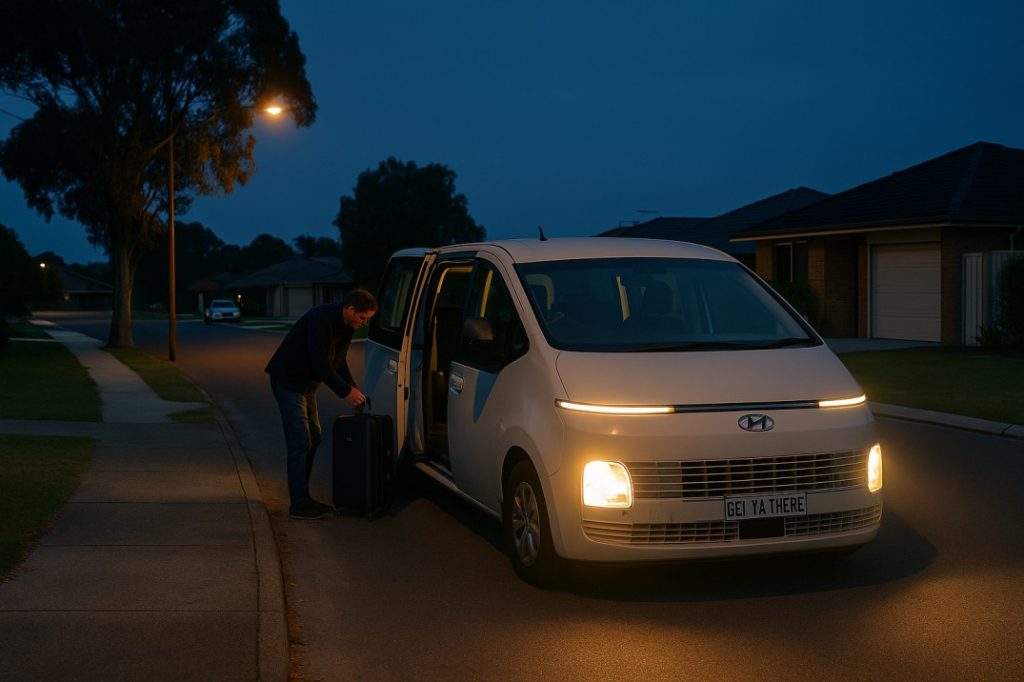Early morning pickup Mandurah airport transfer Get Ya There